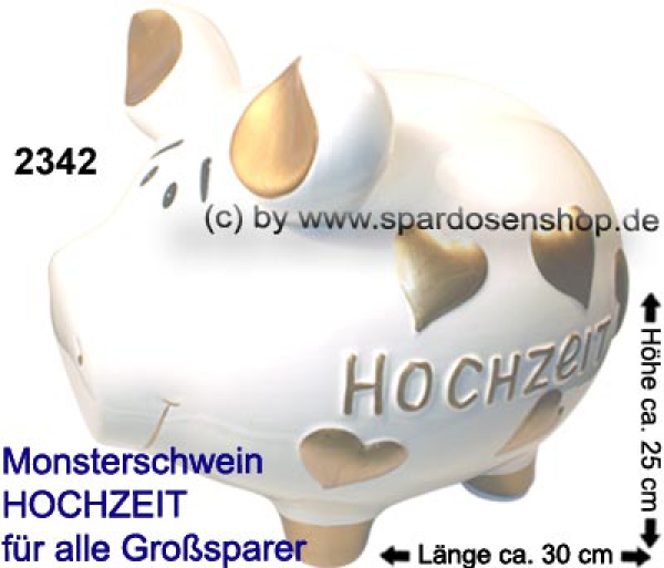 Sparschwein riesengroßes Monster Sparschwein 3D Design Hochzeit Dekor Keramik A