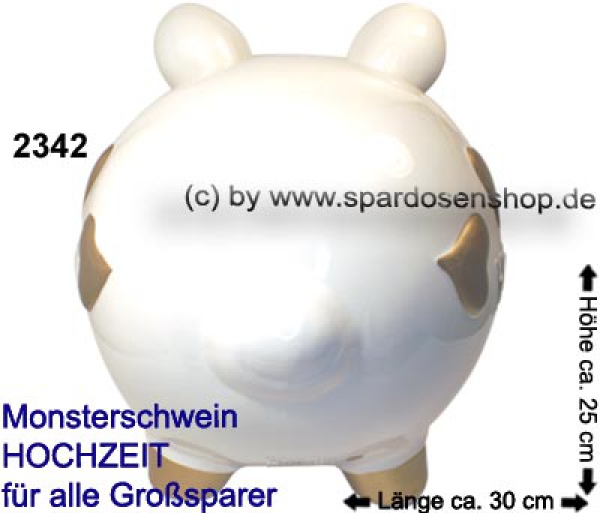 Sparschwein riesengroßes Monster Sparschwein 3D Design Hochzeit Dekor Keramik D