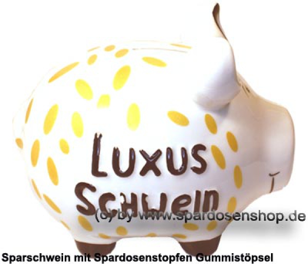 Sparschwein mittelgroßes Sparschwein 3D Design Luxus Schwein Keramik C