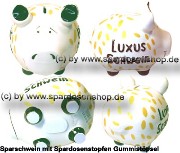 Sparschwein mittelgroßes Sparschwein 3D Design Luxus Schwein Keramik Gesamt