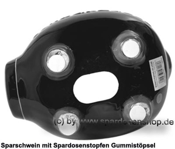 Sparschwein mittelgroßes Sparschwein 3D Design Schwarzgeld Keramik E