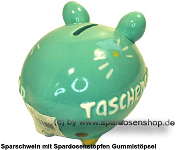 KCG Sparschwein Taschengeld türkis D