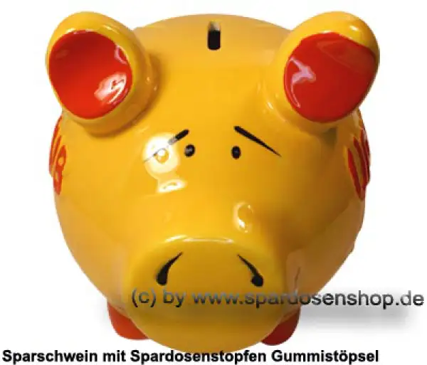 Sparschwein mittelgroßes Sparschwein 3D Design Urlaub Palmen Keramik B