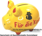 Sparschwein Kleinsparschwein 3D Design Für die Katz Keramik A