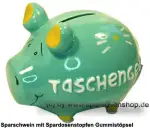 KCG Sparschwein Taschengeld türkis AB