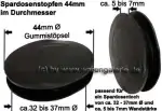 Spardosenstopfen Spardosenstöpsel 44 mm Rund 1 Stück Maße: Ø= 44 mm